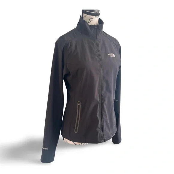 The North Face Apex Bionic Softshell Jacket Small Black Lightweight Windbreaker - Picture 2 of 7